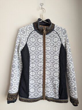 Icelandic Design Wool Zip Sweater Cardigan